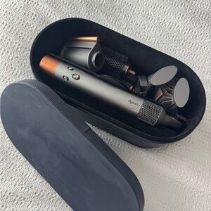 Dyson Silver and Copper Airwrap Styler with Attachments